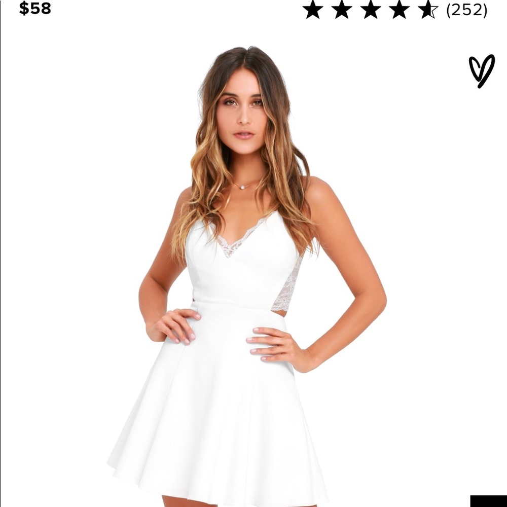 White LuLu’s lace skater dress